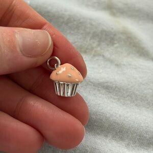 Tiffany & Co. Silver Cupcake Necklace Charm